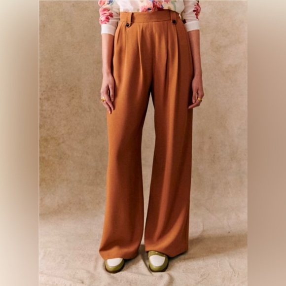 Sezane Loulou Trousers - Size 46 US 14 - Picture 1 of 9